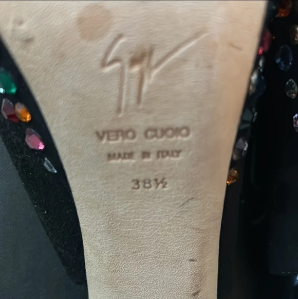 GIUSEPPE Zanotti Rainbow Crystal Heels EUC ❤️ - Picture 8 of 13